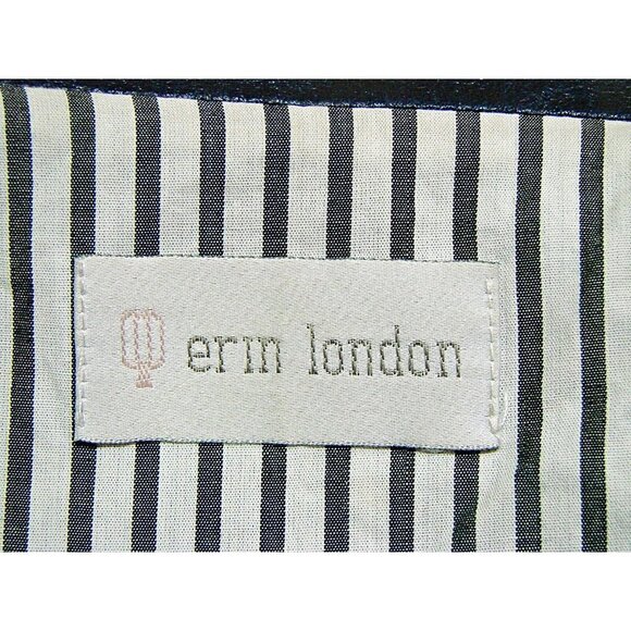 Erin London Sheen Shiny Faux Leather Like Lightweight Fashion Jacket Coat Sz M/L - Picture 4 of 12